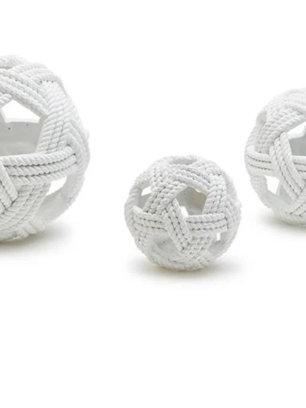 S/3 Open Weave Rope Spheres